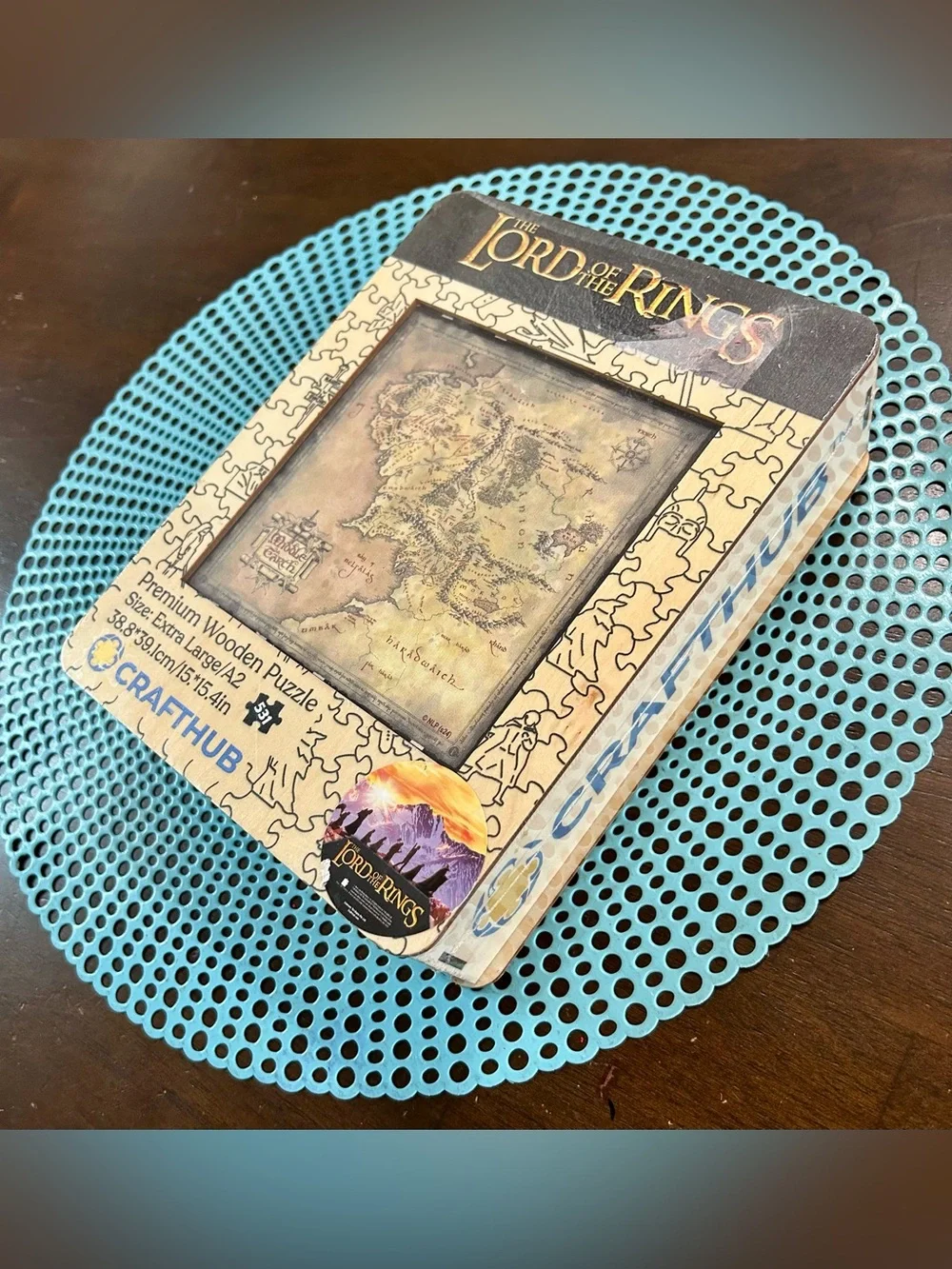 Crafthub “Lord of The Rings” 531 Piece Premium Wooden Puzzle; A2 Extra Large